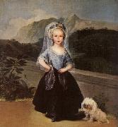 Francisco de Goya Portrait of Mana Teresa de Borbon Y Vallabriga painting